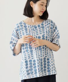 TABASA / タバサ シャツ・ブラウス | ランダムドットワックスプリントブラウス