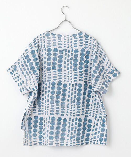 TABASA / タバサ シャツ・ブラウス | ランダムドットワックスプリントブラウス | 詳細2
