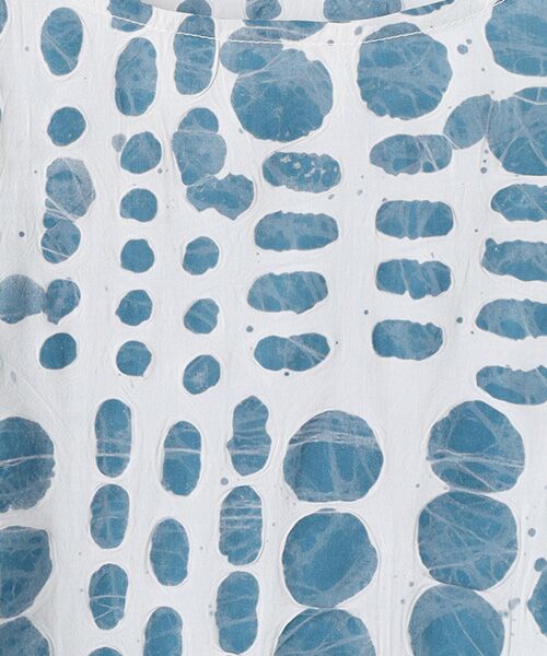 TABASA / タバサ シャツ・ブラウス | ランダムドットワックスプリントブラウス | 詳細5