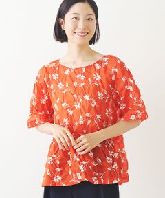 TABASA / タバサ シャツ・ブラウス | シャドーフラワー リップルプリント ブラウス