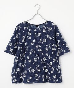 TABASA / タバサ シャツ・ブラウス | シャドーフラワー リップルプリント ブラウス