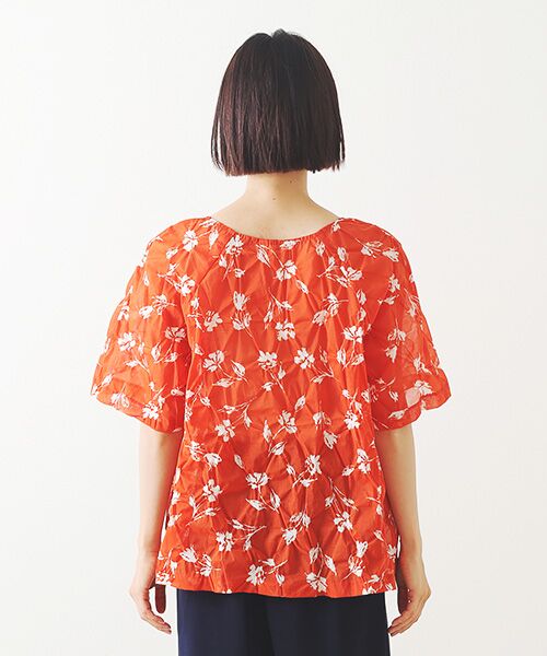 TABASA / タバサ シャツ・ブラウス | シャドーフラワー リップルプリント ブラウス | 詳細3