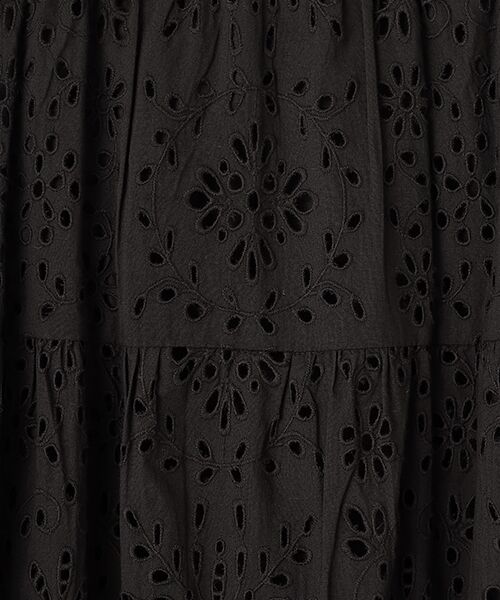 TABASA / タバサ ロング・マキシ丈スカート | コットンローン×カットワーク刺繍スカート | 詳細5