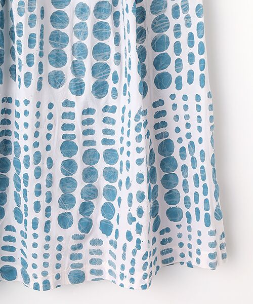 TABASA / タバサ ロング・マキシ丈スカート | ランダムドットワックスプリントスカート | 詳細4