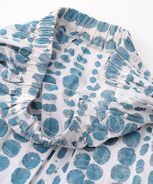 TABASA / タバサ ロング・マキシ丈スカート | ランダムドットワックスプリントスカート | 詳細5