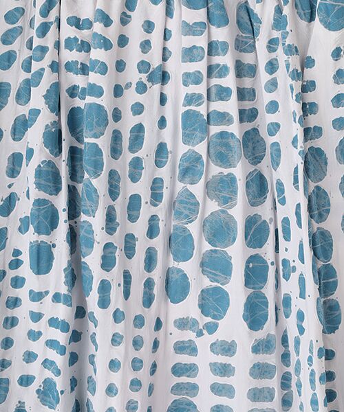 TABASA / タバサ ロング・マキシ丈スカート | ランダムドットワックスプリントスカート | 詳細6