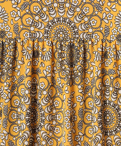 TABASA / タバサ ロング・マキシ丈ワンピース | サークル更紗フラワープリントワンピース | 詳細1