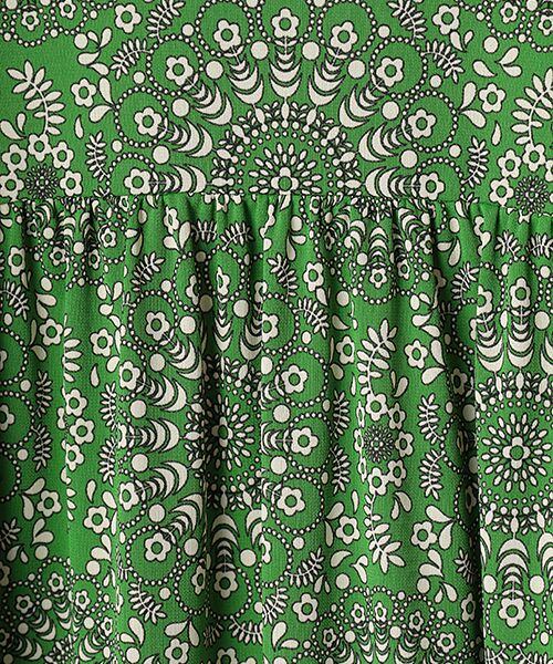 TABASA / タバサ ロング・マキシ丈ワンピース | サークル更紗フラワープリントワンピース | 詳細2