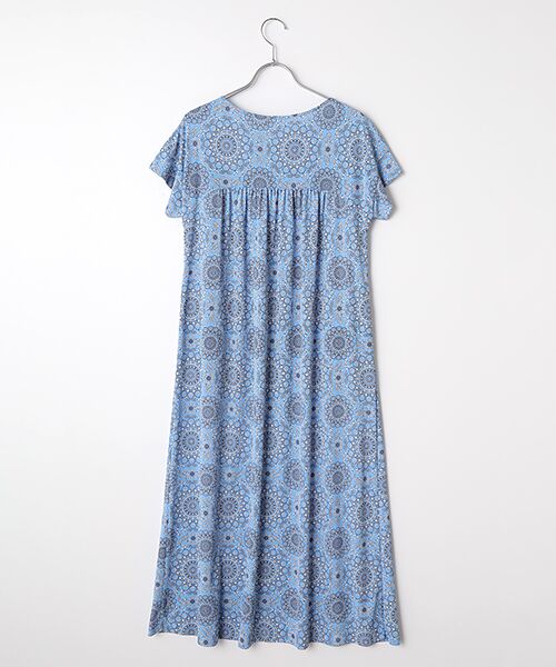 TABASA / タバサ ロング・マキシ丈ワンピース | サークル更紗フラワープリントワンピース | 詳細3