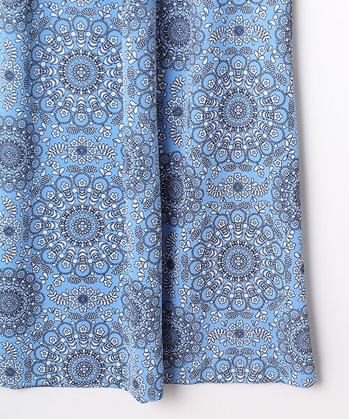 TABASA / タバサ ロング・マキシ丈ワンピース | サークル更紗フラワープリントワンピース | 詳細6