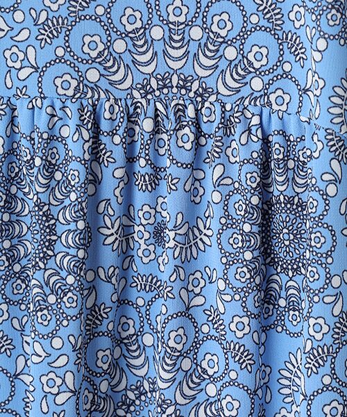 TABASA / タバサ ロング・マキシ丈ワンピース | サークル更紗フラワープリントワンピース | 詳細7