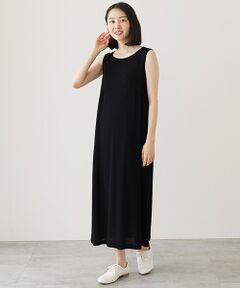 TABASA / タバサ ロング・マキシ丈ワンピース | 強撚梨地ワンピース