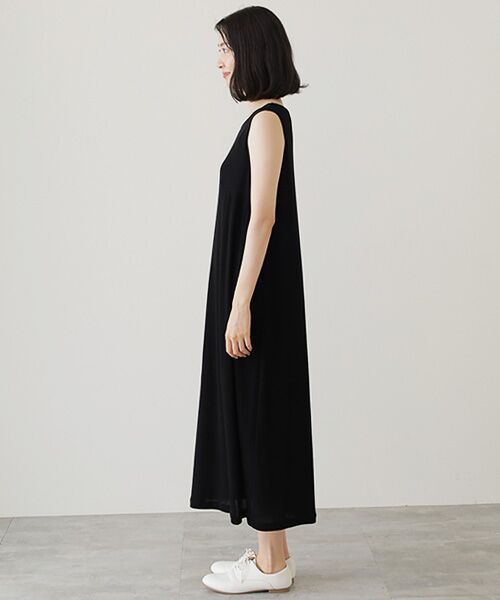 TABASA / タバサ ロング・マキシ丈ワンピース | 強撚梨地ワンピース | 詳細6