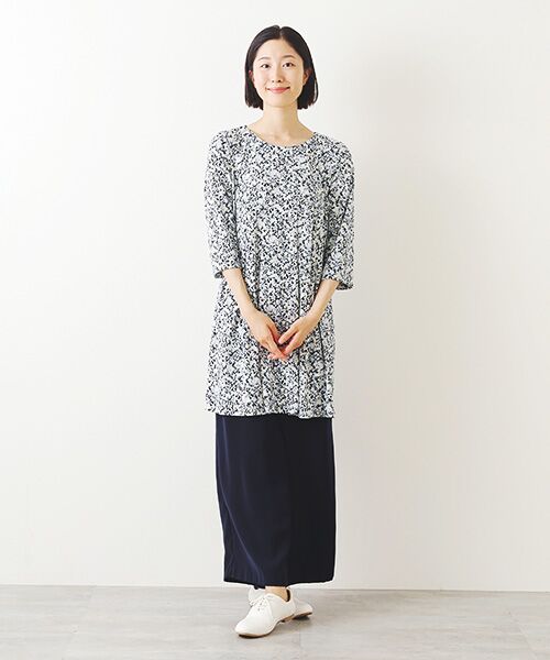TABASA / タバサ チュニック | プチフラワープリント チュニック | 詳細4