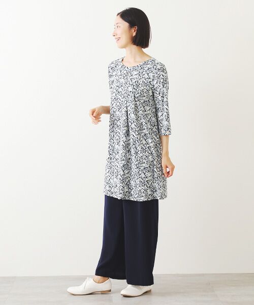 TABASA / タバサ チュニック | プチフラワープリント チュニック | 詳細5