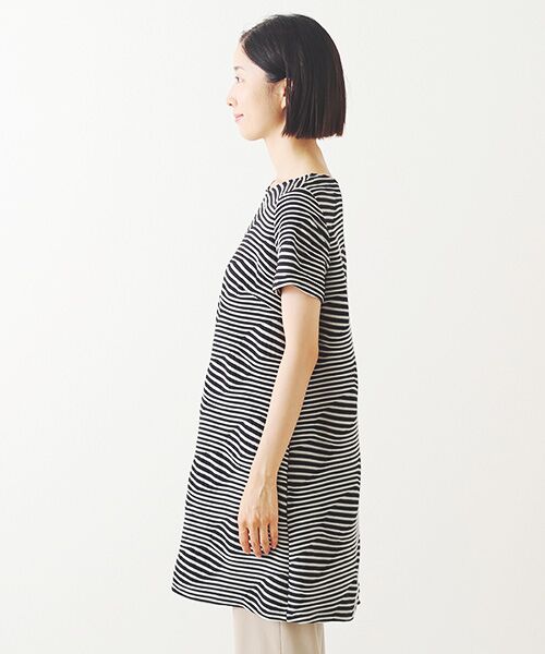 TABASA / タバサ チュニック | ランダムボーダー チュニック | 詳細2