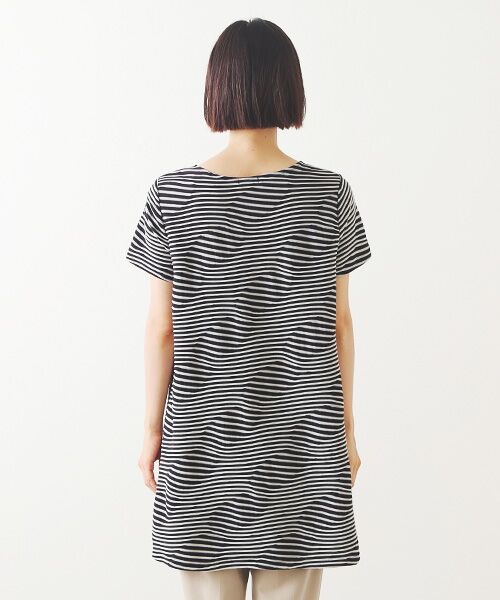 TABASA / タバサ チュニック | ランダムボーダー チュニック | 詳細3