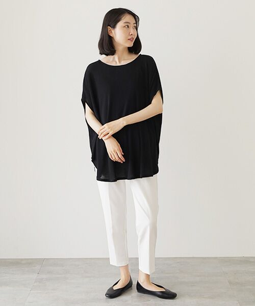 TABASA / タバサ チュニック | 強撚梨地チュニック | 詳細7