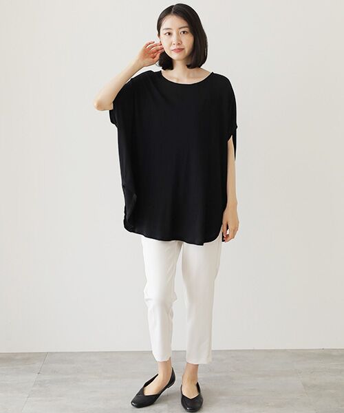 TABASA / タバサ チュニック | 強撚梨地チュニック | 詳細8