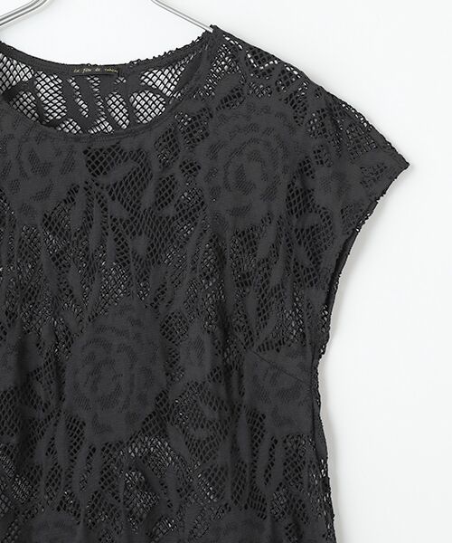 TABASA / タバサ チュニック | フラワーレースジャガードチュニック | 詳細2