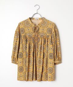 TABASA / タバサ シャツ・ブラウス | サークル更紗フラワープリントブラウス