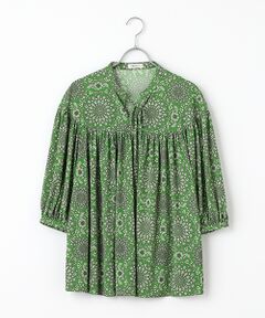 TABASA / タバサ シャツ・ブラウス | サークル更紗フラワープリントブラウス