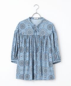 TABASA / タバサ シャツ・ブラウス | サークル更紗フラワープリントブラウス