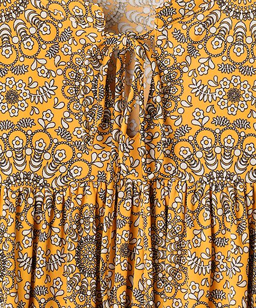 TABASA / タバサ シャツ・ブラウス | サークル更紗フラワープリントブラウス | 詳細1