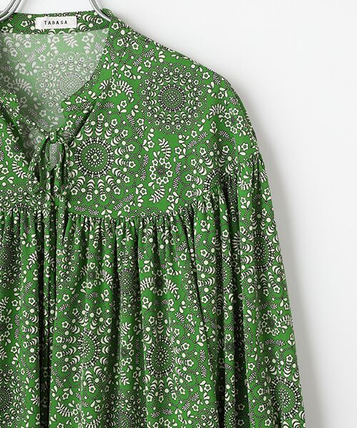 TABASA / タバサ シャツ・ブラウス | サークル更紗フラワープリントブラウス | 詳細3