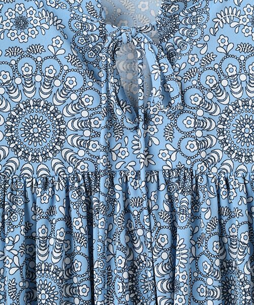 TABASA / タバサ シャツ・ブラウス | サークル更紗フラワープリントブラウス | 詳細6