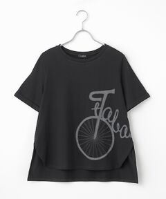 TABASA / タバサ Tシャツ | 天竺×自転車プリント Tシャツ