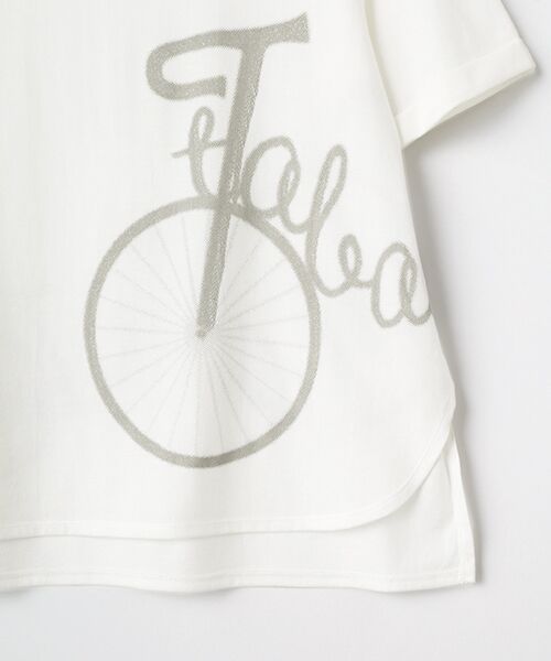 TABASA / タバサ Tシャツ | 天竺×自転車プリント Tシャツ | 詳細4