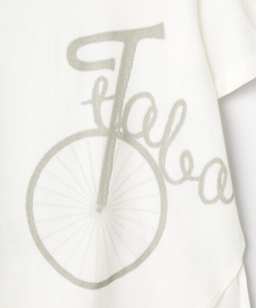 TABASA / タバサ Tシャツ | 天竺×自転車プリント Tシャツ | 詳細5