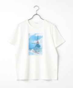 TABASA / タバサ Tシャツ | 40/2マーセライズ天竺プリントTシャツ