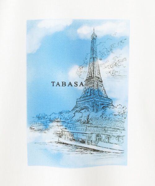40/2マーセライズ天竺プリントTシャツ （Tシャツ）｜TABASA