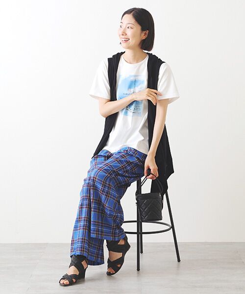 TABASA / タバサ Tシャツ | 40/2マーセライズ天竺プリントTシャツ | 詳細3