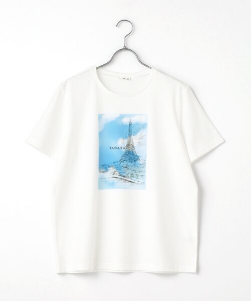 TABASA / タバサ 40/2マーセライズ天竺プリントTシャツ 40/2マーセライズ天竺プリントTシャツ （Tシャツ）｜TABASA
