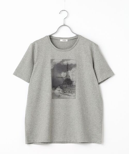 TABASA / タバサ 40/2マーセライズ天竺プリントTシャツ 40/2マーセライズ天竺プリントTシャツ （Tシャツ）｜TABASA