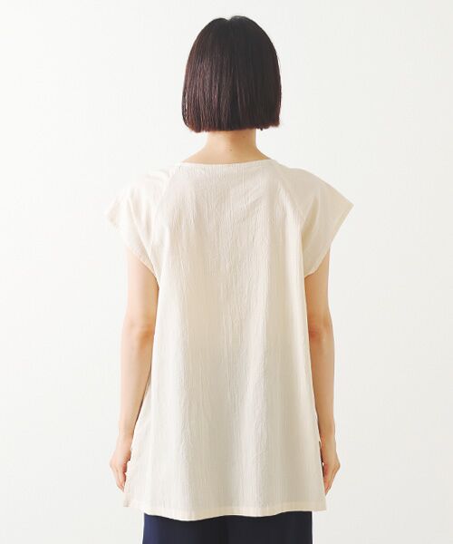 TABASA / タバサ Tシャツ | レタープリント フレンチスリーブ Tシャツ | 詳細3