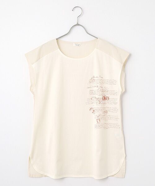 TABASA / タバサ Tシャツ | レタープリント フレンチスリーブ Tシャツ | 詳細6