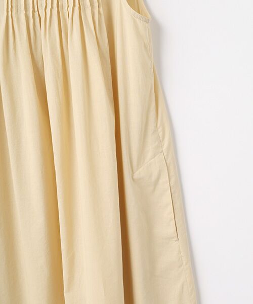 TABASA / タバサ ロング・マキシ丈ワンピース | バイカラーコットンローンワンピース | 詳細3