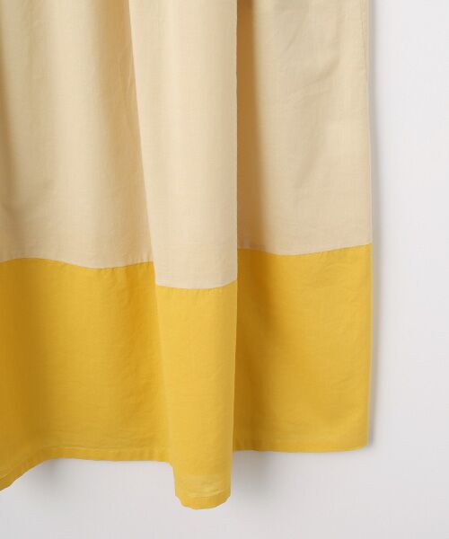 TABASA / タバサ ロング・マキシ丈ワンピース | バイカラーコットンローンワンピース | 詳細4