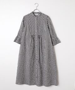 TABASA / タバサ ロング・マキシ丈ワンピース | コットンシャーリングギンガムワンピース