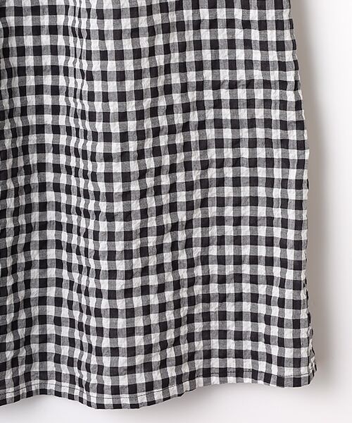 TABASA / タバサ ロング・マキシ丈ワンピース | コットンシャーリングギンガムワンピース | 詳細4