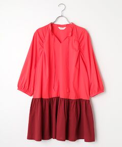 TABASA / タバサ チュニック | バイカラーコットンローンチュニック