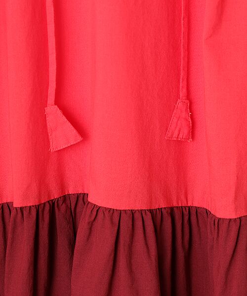 TABASA / タバサ チュニック | バイカラーコットンローンチュニック | 詳細1