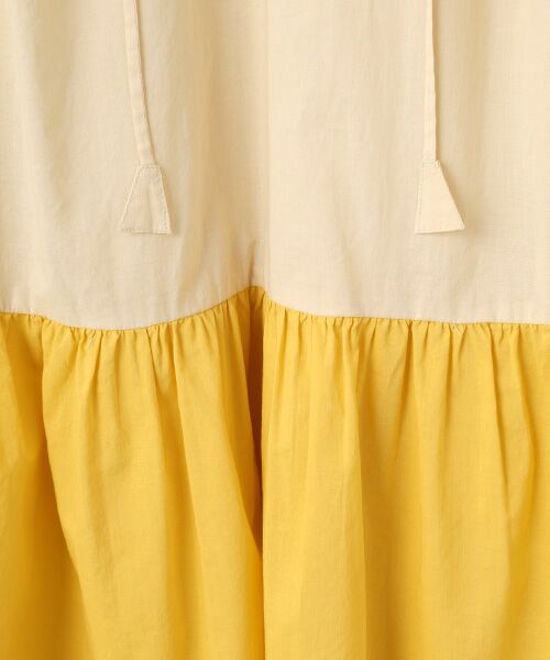 TABASA / タバサ チュニック | バイカラーコットンローンチュニック | 詳細2