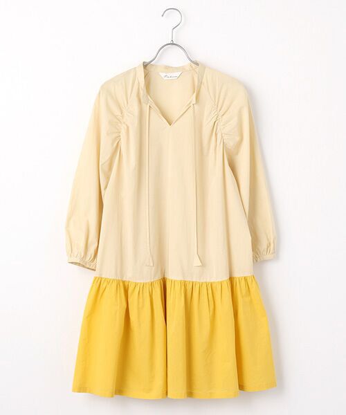 TABASA / タバサ チュニック | バイカラーコットンローンチュニック | 詳細4