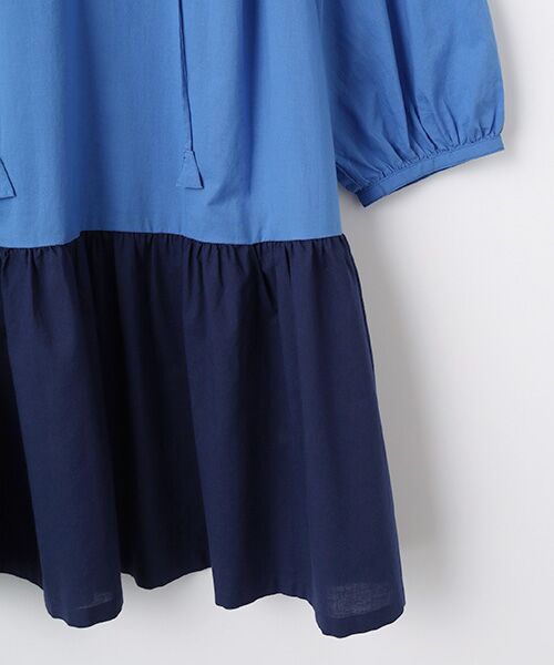 TABASA / タバサ チュニック | バイカラーコットンローンチュニック | 詳細7