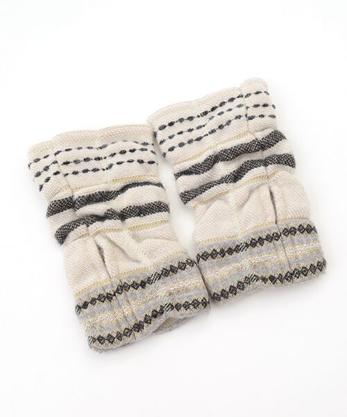TABASA / タバサ 手袋 | ☆ラメ混シャーリングアームカバー | 詳細1